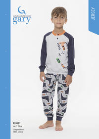 BOY'S PAJAMAS L/S R20021 Tellini S.r.l. Wholesale Clothing